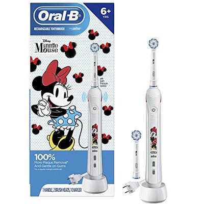Oral-B Kids Electric Toothbrush featuring Disney's Minnie Mouse, for Kids 6+