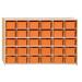 Wood Designs Natural Environments Tray Storage w/ Assorted Trays Wood in Orange/Brown | 38 H x 58 W x 15 D in | Wayfair 16039OR