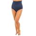 Plus Size Women's High-Waist Swim Brief with Tummy Control by Swim 365 in Navy (Size 34) Swimsuit Bottoms