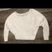 American Eagle Outfitters Sweaters | American Eagle Cropped White/Blush Sweater | Color: Pink/White | Size: Xs