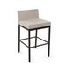 Latitude Run® Felker Counter & Bar Stool Upholstered/Leather/Metal/Faux leather in Brown | 33.25 H x 19.5 W x 21.38 D in | Wayfair