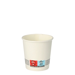 PAPSTAR 1000 Trinkbecher, Pappe 0,1 l Ø 6 cm · 6 cm weiss