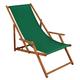 Erst-Holz Liegestuhl Sonnenliege grün Gartenliege Holz Deckchair Strandstuhl Massivholz Gartenmöbel 10-304