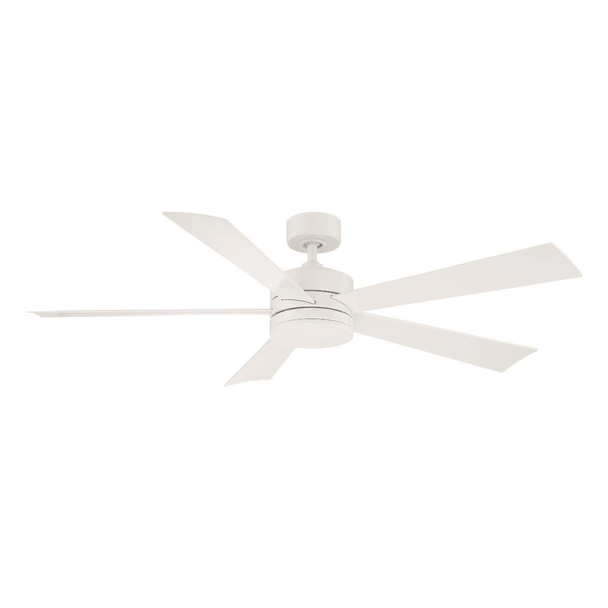 Modern Forms Wynd Outdoor Rated 60 Inch Ceiling Fan with Light Kit - FR-W1801-60L-MW