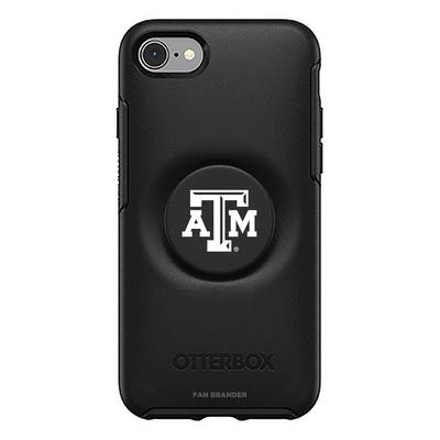 Texas A&M Aggies OtterBox Symmetry PopSocket iPhone Case