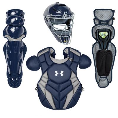 Under Armour Pro Series 4 NOCSAE Certified Youth Catcher's Set - Ages 12-16 Navy