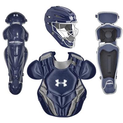 Under Armour Converge Victory Series NOCSAE Certified Youth Catcher's Set - Ages 7-9 Navy