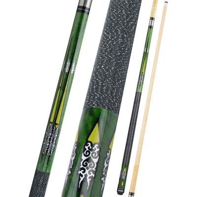 Stryk 2 Piece Pool Cue Stick with Linen Wrap Green