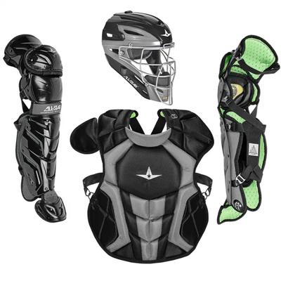 All Star System7 Axis NOCSAE Certified Youth Pro Catcher's Kit - Ages 9-12 Black