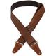 Fender© Tooled Leather Strap, 2", Brown, S