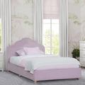 Delta Twin Solid Wood Panel Bed by Delta Children Upholstered/Solid Wood in Pink | Wayfair BB81434GN-1187