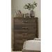 Loon Peak® Kropp 5 Drawer Chest Wood in Brown | 49 H x 34 W x 16 D in | Wayfair 342228E07E7A480A99B2D7B57D2DAACB