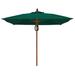Darby Home Co Sanders 7.5' Solid Square Market Umbrella, Wood in Blue/Navy | Wayfair DBHM7782 42916976