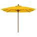 Darby Home Co Sanders 6' Manual Lift Square Market Umbrella Metal in Yellow | Wayfair DBHM7785 42917174