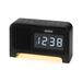 Jensen Modern & Contemporary Digital Electric Alarm Tabletop Clock in Plastic/Acrylic in Black | 3.9 H x 6.6 W x 2.2 D in | Wayfair JCR-350