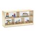 Jonti-Craft Folding 10 Compartment Shelving Unit w/ Casters Wood in Brown | 29.5 H x 96 W x 15 D in | Wayfair 0292JCPL