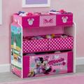 Delta Children Disney Minnie Mouse Toy Organizer Wood in Brown | 24.61 H x 11.81 W x 26.57 D in | Wayfair TB84720MN-1063