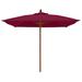 Darby Home Co Sanders 6' Manual Lift Square Market Umbrella Metal in Red | Wayfair DBHM7785 42917176
