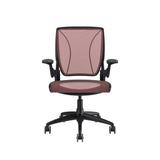 Humanscale World Mesh Task Chair Upholstered/Mesh in Pink/Gray/White | 37 H x 25 W x 25 D in | Wayfair W11BN74N74SHNSC