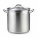 Cooks Standard Professional Stainless Steel Stock Pot w/ Lid, Silver Stainless Steel in Gray | 10 H in | Wayfair 02615