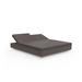 Vondom Vela - Square Daybed w/ 2 Reclining Backrests - 78.75"x78.75" - Lacquered Plastic in Gray/Brown | 15.75 H x 70.75 W x 78.75 D in | Outdoor Furniture | Wayfair