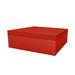 Vondom Jut Outdoor Ottoman w/ Cushion Plastic in Red | 15.75 H x 47.25 W x 47.25 D in | Wayfair 44414-RED