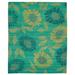 Blue/Green 96 x 0.41 in Area Rug - Tufenkian Floral Hand-Knotted Wool Area Rug Wool | 96 W x 0.41 D in | Wayfair 815.354....0810