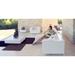 Vondom Vela - Armless Chaise Lounge - Lacquered Plastic in White | 28.25 H x 39.25 W x 63 D in | Outdoor Furniture | Wayfair 54028F-WHITE