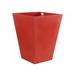 Vondom Cono Cuadrado - High Square Resin Cone Pot Planter - Self Watering Resin/Plastic in Red | 26.75 H x 17.75 W x 17.75 D in | Wayfair