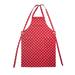 Prep & Savour Dunroven House Black Polka Dot Printed Adult Apron Cotton in Red | 24 W in | Wayfair 52D21B97FF5044629AC0AD62A75DA2F3