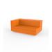 Vondom Vela - Modular Outdoor Sofa Right XL - Lacquered Plastic in Orange | 28.25 H x 63 W x 39.25 D in | Wayfair 54025F-ORANGE