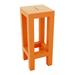 Vondom Jut Patio Bar Stool Plastic in Orange | 28.25 H x 11.75 W x 11.75 D in | Wayfair 44412F-ORANGE