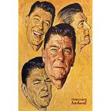 Vault W Artwork 'What About Reagan?' by Norman Rockwell Painting Print on Wrapped Canvas Metal | 40 H x 1.5 D in | Wayfair CHLH7634 33331222