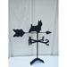 The Lazy Scroll Roof Mount West Highland Terrier Weathervane Metal in Black | 19 H x 18 W x 13 D in | Wayfair westieroof