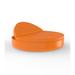 Vondom Ulm - Daybed Reclining Backrest - 70.75"Dia - Lacquered Plastic in Orange | 30.25 H x 70.75 W x 70.75 D in | Outdoor Furniture | Wayfair