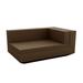 Vondom Vela - Modular Sofa Right Chaise Lounge - Lacquered Plastic in Brown | 28.25 H x 39.25 W x 63 D in | Outdoor Furniture | Wayfair