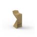 Vondom Vertex 28.25" Patio Bar Stool Plastic in Brown | 34.75 H x 15.75 W x 16.25 D in | Wayfair 51030F-BEIGE