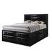 Red Barrel Studio® Osio Solid Wood Storage Platform Bed Wood in Gray/Black | 56 H x 57 W x 86 D in | Wayfair C0435D1D812A4740B57A37CE7D0FCEA1