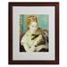 Vault W Artwork Woman w/ a Cat 1875 by Pierre-Auguste Renoir - Picture Frame Print Canvas | 20 H x 16 W x 0.5 D in | Wayfair BL01473-W1620MF