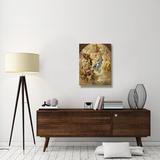 Vault W Artwork 'The Virgin as the Woman of the Apocalypse' Print on Canvas Metal in Yellow | 32 H x 24 W x 1.5 D in | Wayfair