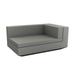 Vondom Vela - Modular Sofa Left Chaise Lounge - Basic Plastic in Gray | 28.25 H x 39.25 W x 63 D in | Outdoor Furniture | Wayfair 54079-STEEL