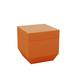 Vondom Vela - Resin Outdoor Ottoman - 15.75"x15.75" - Lacquered Plastic in Orange | 15.75 H x 15.75 W x 15.75 D in | Wayfair 54069F-ORANGE