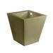 Vondom Cono Cuadrado - High Square Resin Cone Pot Planter - Self Watering Resin/Plastic in Brown | 11.75 H x 11.75 W x 11.75 D in | Wayfair