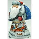 The Holiday Aisle® Troika Wood Carved Hand-Painted Santa Wood Carved Wood in Brown | 7 H x 5 W x 4 D in | Wayfair F63F4CDEE70D4F898C11A3B432827C01