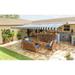 SunSetter Motorized XL Woven Acrylic Retractable Soffit Patio Awning Wood in Brown | 8 H x 192 W in | Wayfair 516643S