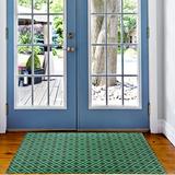 Ebern Designs Cajigas Indoor Door Mat Synthetics in Green | 48" W x 72" L | Wayfair F6860C3C2C3A4B75A6D44807F7EEFAA2