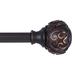Fleur De Lis Living Quinley Fast Fit™ Easy Install Oil Rubbed Bronze Adjustable 0.625" Single Curtain Rod1 in Brown | Wayfair