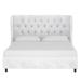 Etta Avenue™ Azariah Tufted Low Profile Platform Bed Upholstered/Velvet in Gray | 46 H x 83 W x 89 D in | Wayfair D8FFBFDD74464374BC0860AA188662BA