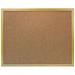 AARCO Economy Wall Mounted Bulletin Board Wood/Cork in White | 24 H x 36 W in | Wayfair EB2436