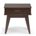 Wade Logan® Kenesaw Solid Wood End Table w/ Storage Wood in Brown | 22 H x 22 W x 20 D in | Wayfair D3426F9BA6FB4912883BDE937F304C47